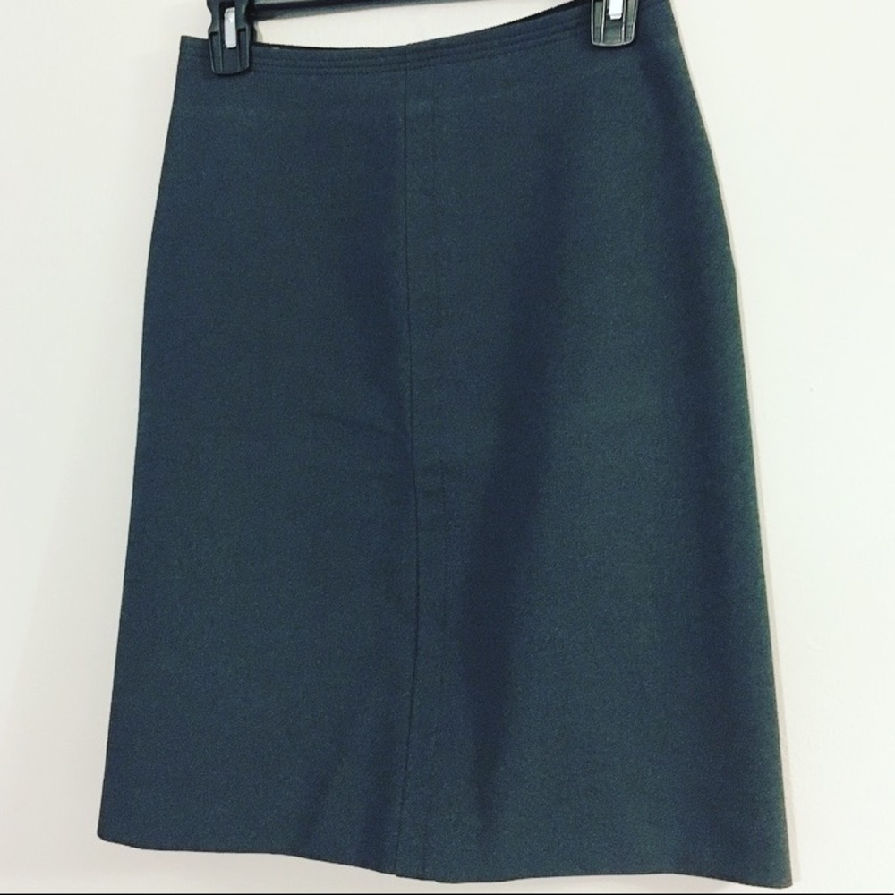 Prada Gray A-Line Skirt